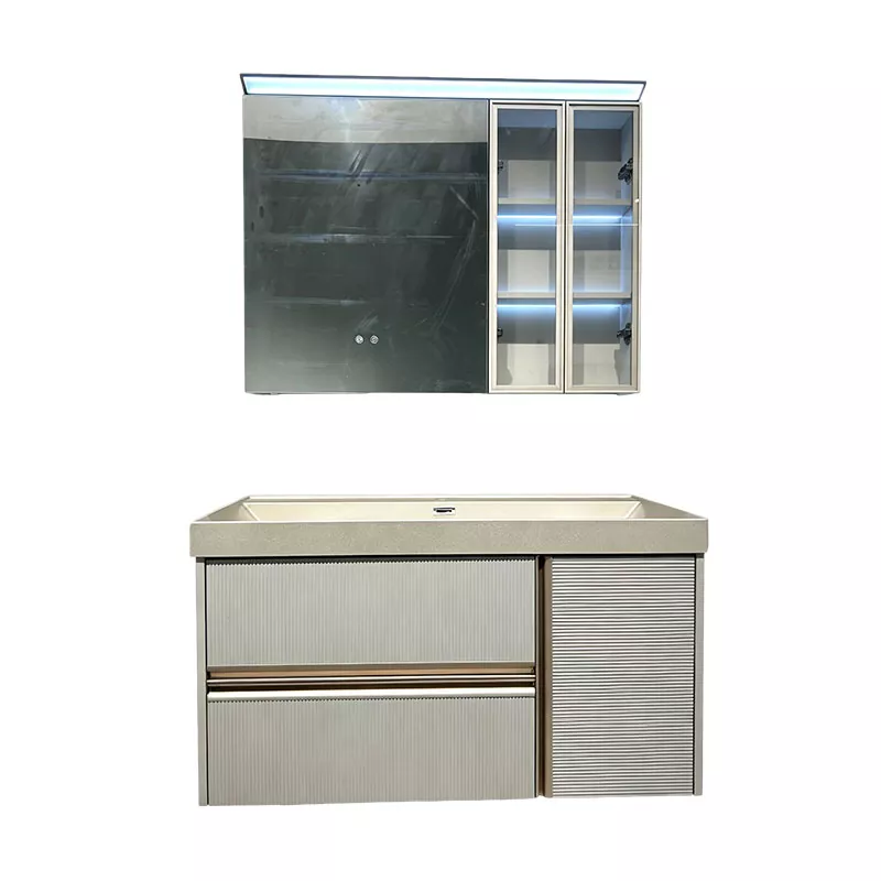 Vanity Bilik Mandi PVC Mewah Moden Vanity Bilik Mandi PVC Mewah Moden